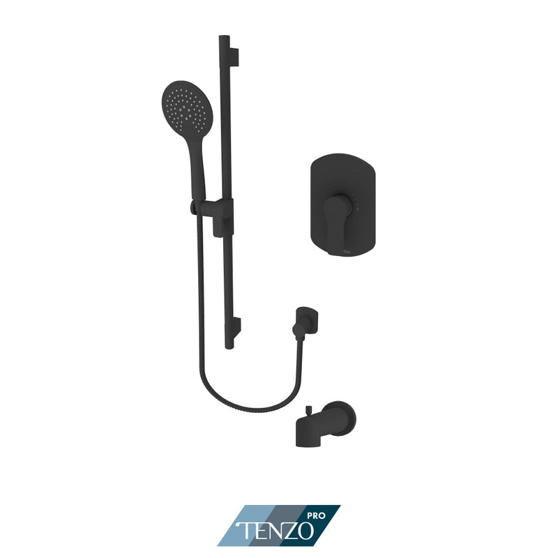 Tenzo Galia Tenzo Pro Kit 1 Function Pres Bal Matte Black Finish - GAPB21-R1102-MB