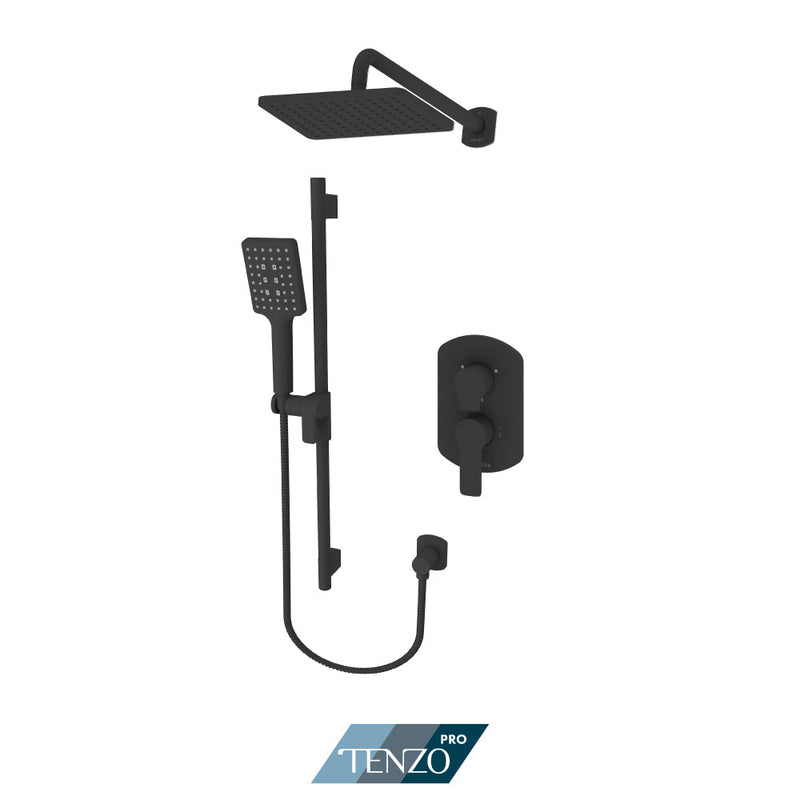 Tenzo Galia Tenzo Pro Kit 2 Functions Pres Bal Matte Black Finish - GAPB22-1130-MB