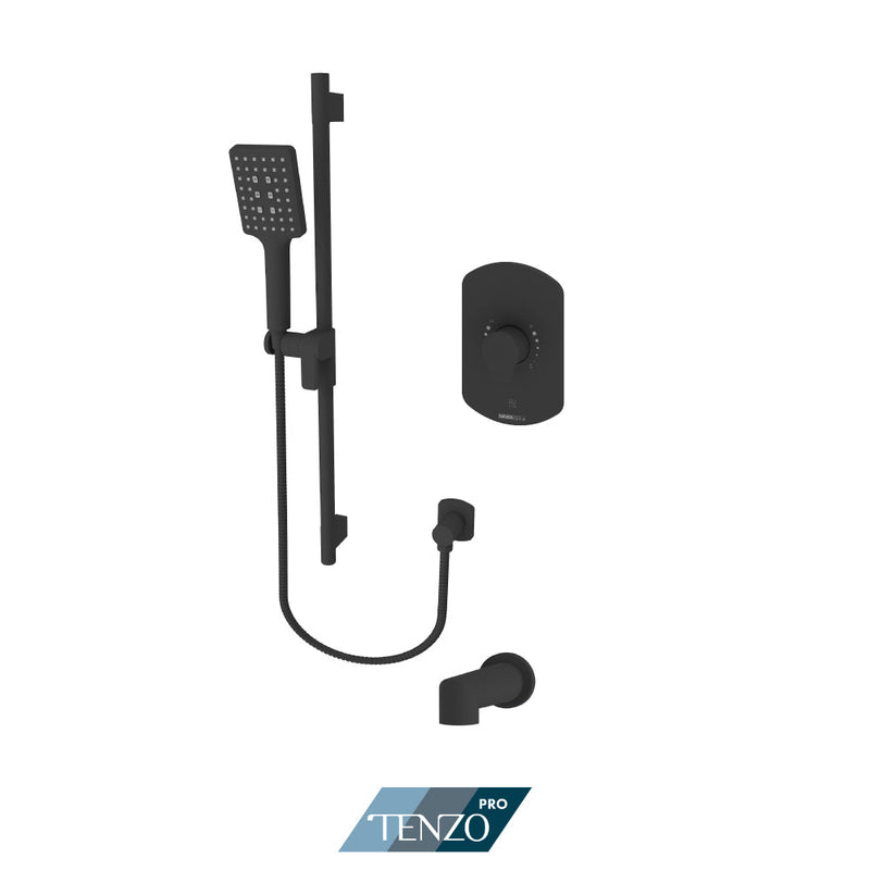 Tenzo Galia Tenzo Pro Kit 2 Functions Pres Bal Matte Black Finish - GAPB22R-1102-MB