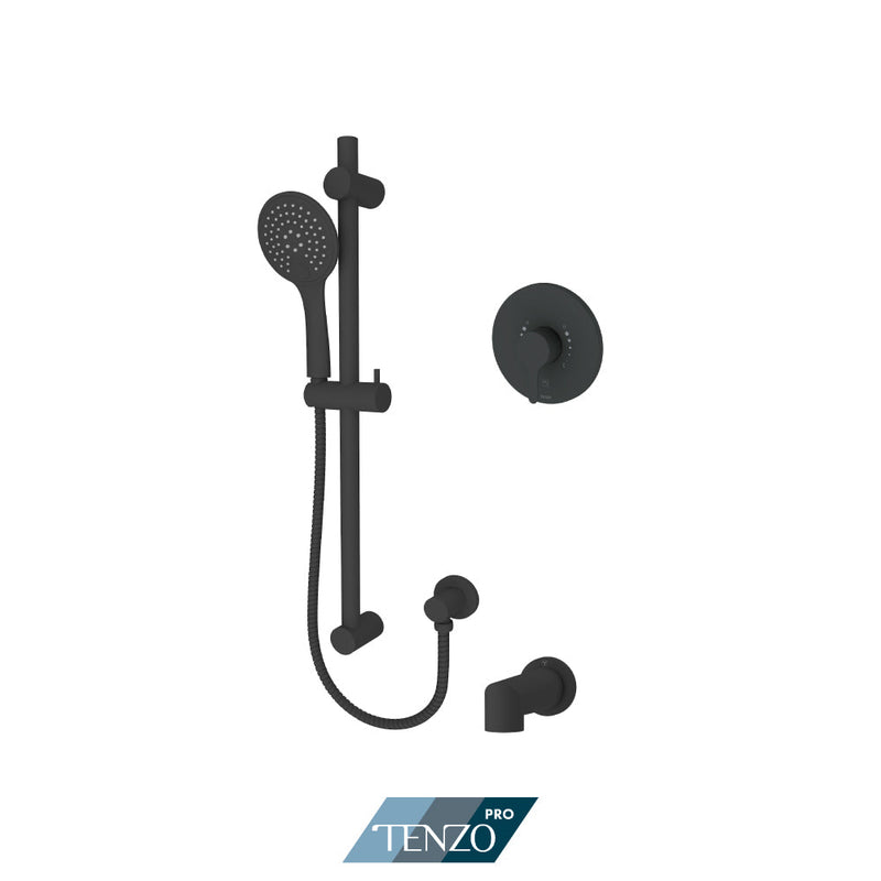 Tenzo Mylo Tenzo Pro Kit 2 Rotary Functions Pres Bal Matte Black Finish - MYPB22R-1102-MB