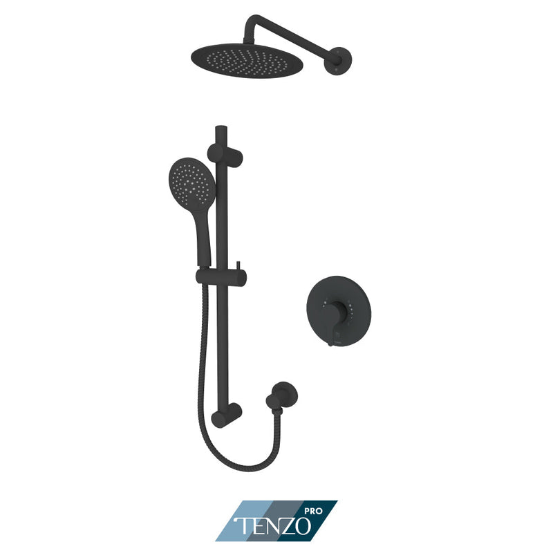 Tenzo Mylo Tenzo Pro Kit 2 Rotary Functions Pres Bal Matte Black Finish - MYPB22R-1130-MB