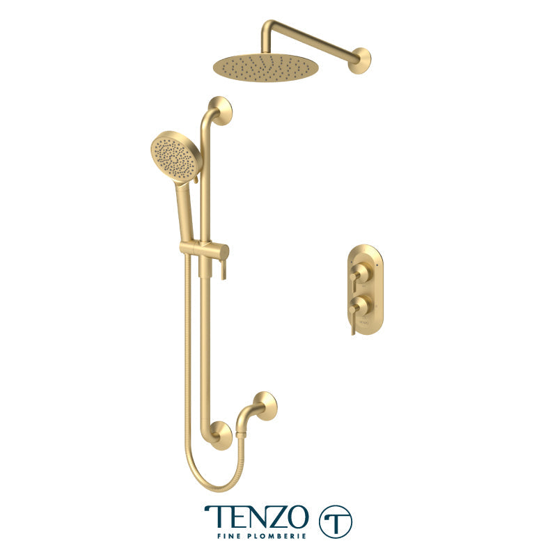 Tenzo Paloma T-Box Kit 2 Functions Pres Ba Brushed Gold - PALPB32-20111-BG