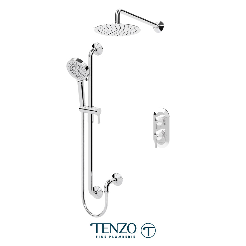 Tenzo Paloma T-Box Kit 2 Functions Pres Ba Chrome - PALPB32-20111-CR
