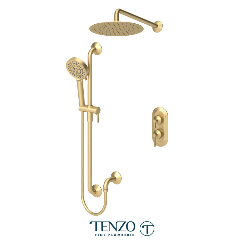 Tenzo Paloma T-Box Kit 2 Functions Pres Ba Brushed Gold - PALPB32-20112-BG