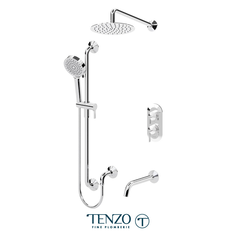 Tenzo Paloma T-Box Kit 3 Functions Pres Ba Chrome - PALPB33-501115-CR