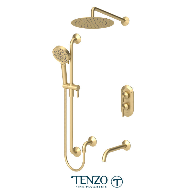 Tenzo Paloma T-Box Kit 3 Functions Pres Ba Brushed Gold - PALPB33-501125-BG