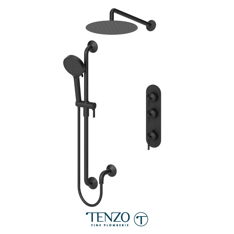 Tenzo Paloma Extenza Kit 2 Functions Thermo Matte Black - PALT42-20112-MB