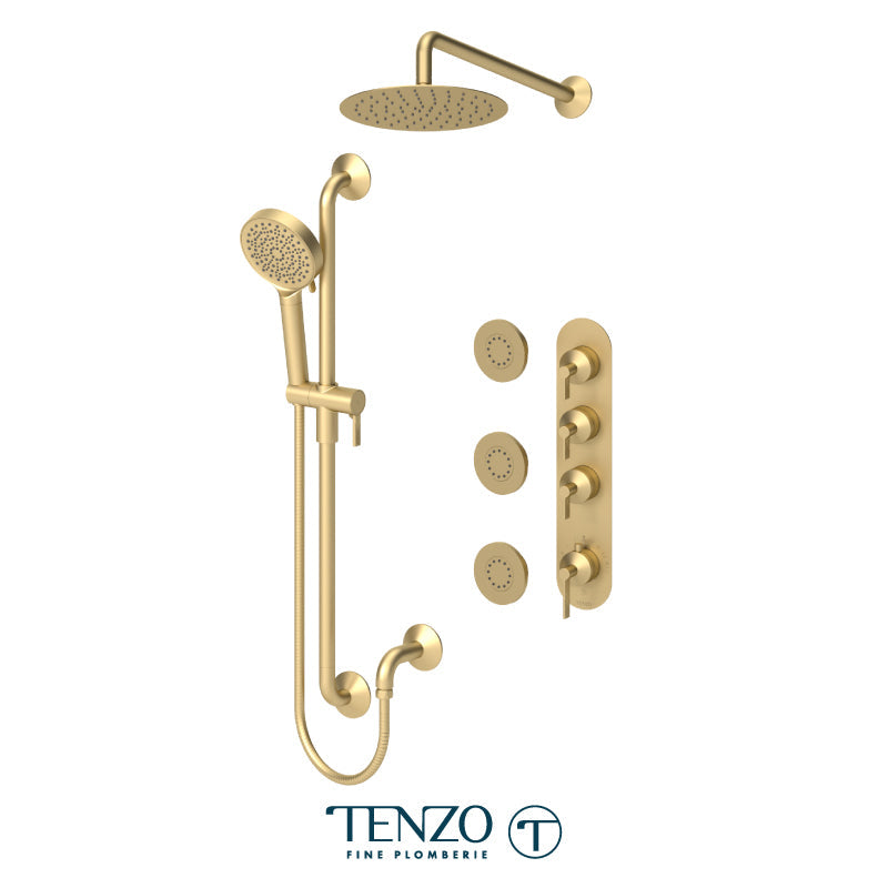 Tenzo Paloma Extenza Kit 3 Functions Thermo Brushed Gold - PALT43-571168-BG