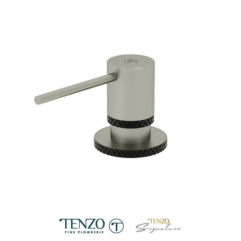 Tenzo Bellacio Soap Dispenser Stainless Steel / Matte Black - SD-BE-01-C-SS-MB