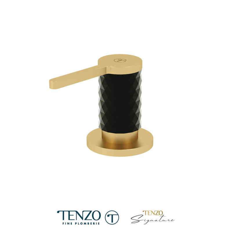 Tenzo Calozy Soap Dispenser Brushed Gold / Matte Black - SD-CA-01-BG-MB