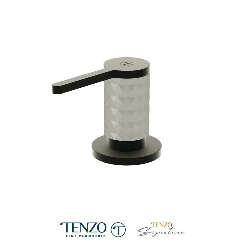 Tenzo Calozy Soap Dispenser Matte Black / Stainless Steel - SD-CA-01-MB-SS