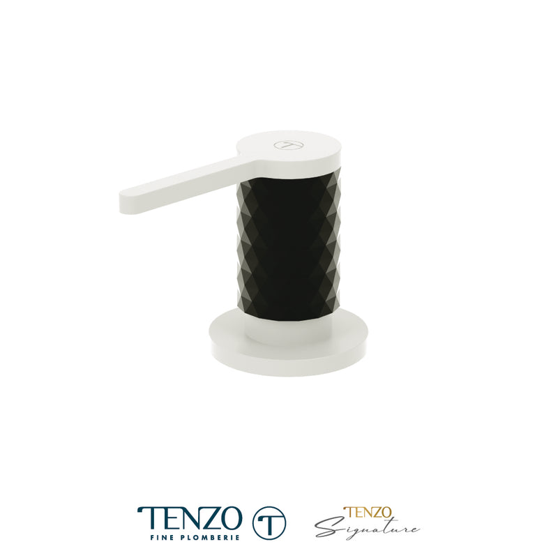 Tenzo Calozy Soap Dispenser Matte White / Matte Black - SD-CA-01-MW-MB