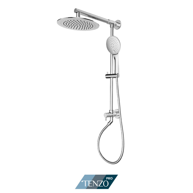 Tenzo Exposed Shower System 2 Func. W/O Temperature Control Chrome - TZP-120-CR