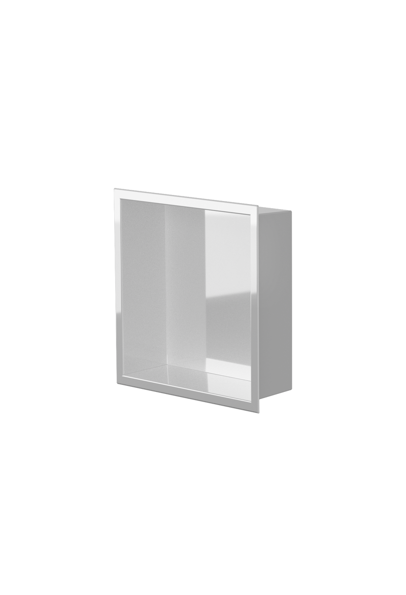 Zvelt Ally Bathroom Wall Niche 12" X 12" Glossy White Finish - ALC-ALLY-12X12-W100