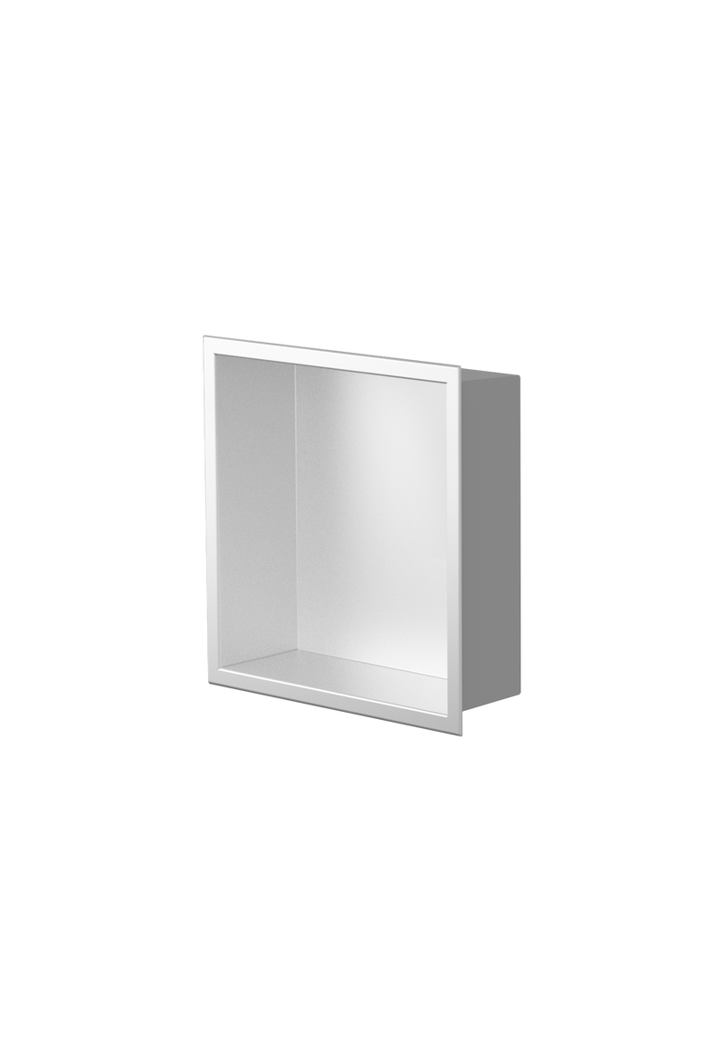 Zvelt Ally Bathroom Wall Niche 12" X 12" Matte White Finish - ALC-ALLY-12X12-W15