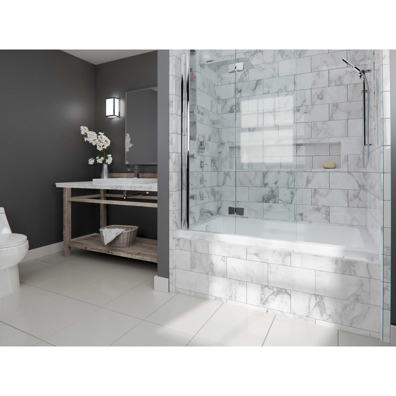 Neptune Entrepreneur Albana 3260 IF AFR Acrylic Alcove Right-Hand Drain Bathtub in White – 220457-000-001-002