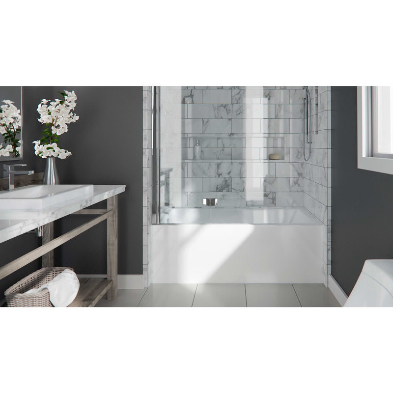 Neptune Entrepreneur Albana 3266 IFS AFR Acrylic Alcove Right-Hand Drain Bathtub in White – 220461-000-001-102