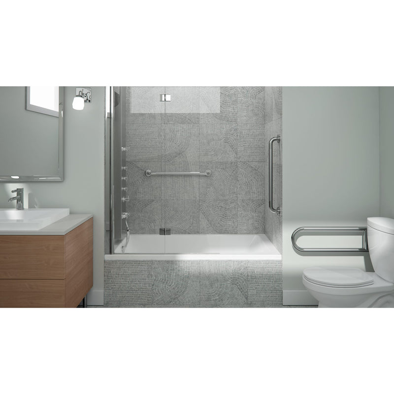 Neptune Entrepreneur Astica 3060 IF Acrylic Alcove Left-Hand Drain Bathtub in White – 220465-000-001-001