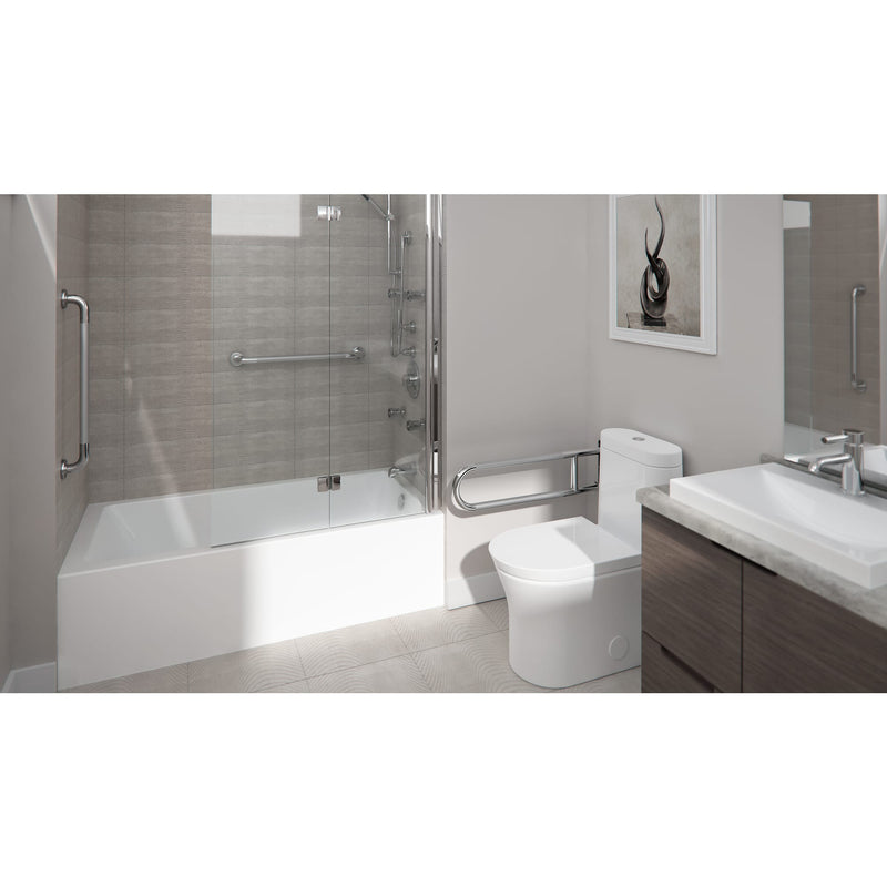 Neptune Entrepreneur Astica 3060 IFS ADA Acrylic Alcove Left-Hand Drain Bathtub in White – 220468-000-001-201