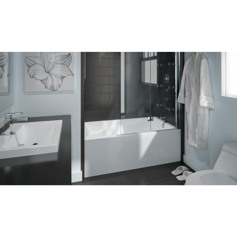 Neptune Entrepreneur Azea 3260 IFS AFR Acrylic Alcove Right-Hand Drain Bathtub in White – 220164-000-001-102