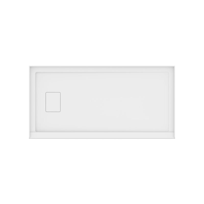 Neptune Rouge 6030 Acrylic Alcove Shower Base in White with Left Drain – 220002-501-001-001