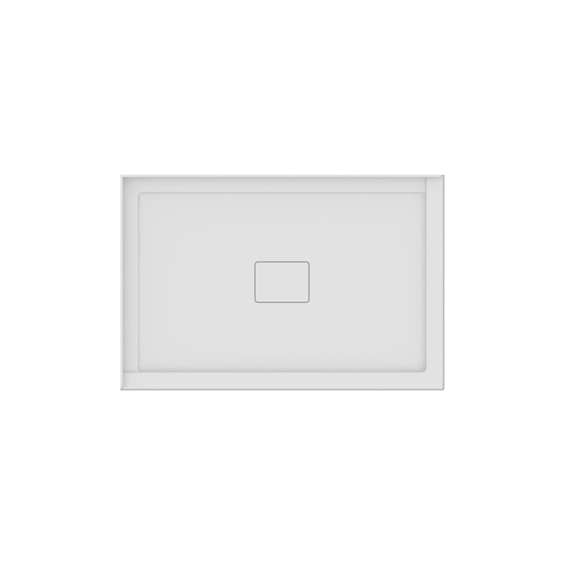 Neptune Rouge 4832 Acrylic Left Corner Shower Base in White with Center Drain – 220004-502-001-000