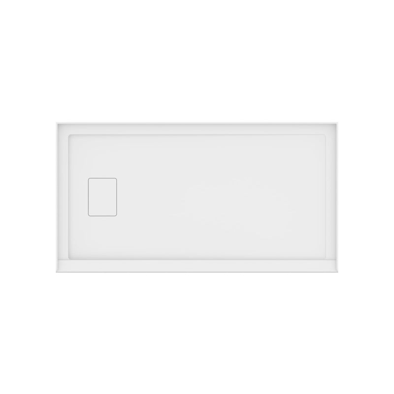 Neptune Rouge 6032 Acrylic Alcove Shower Base in White with Left Drain – 220006-501-001-001