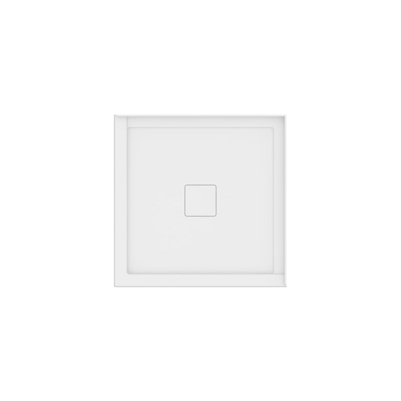 Neptune Rouge 3636 Acrylic Corner Shower Base in White with Center Drain – 220010-500-001-000