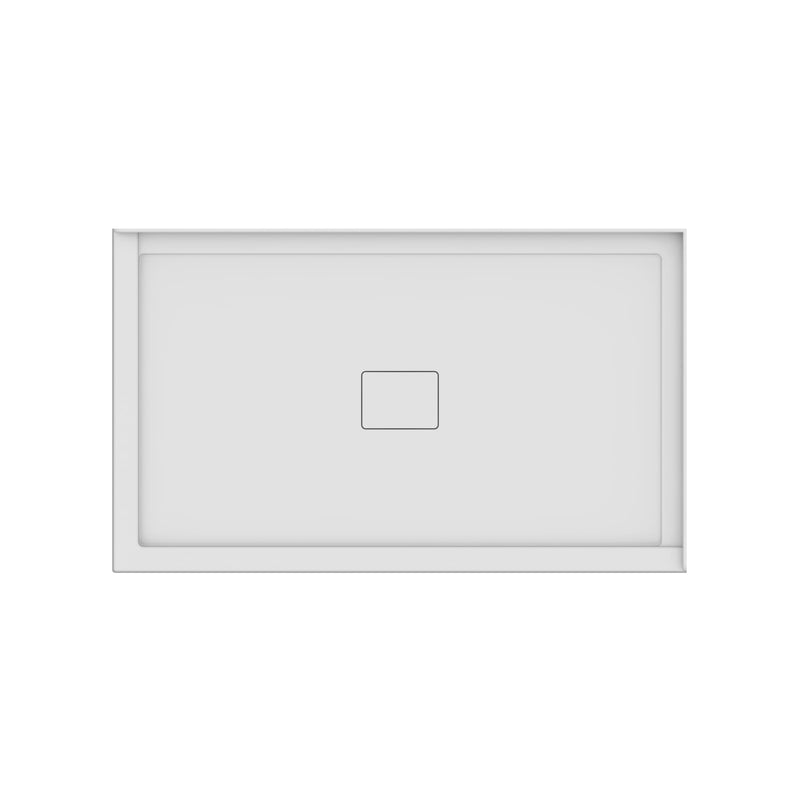 Neptune Rouge 6036 Acrylic Right Corner Shower Base in White with Center Drain – 220014-503-001-000