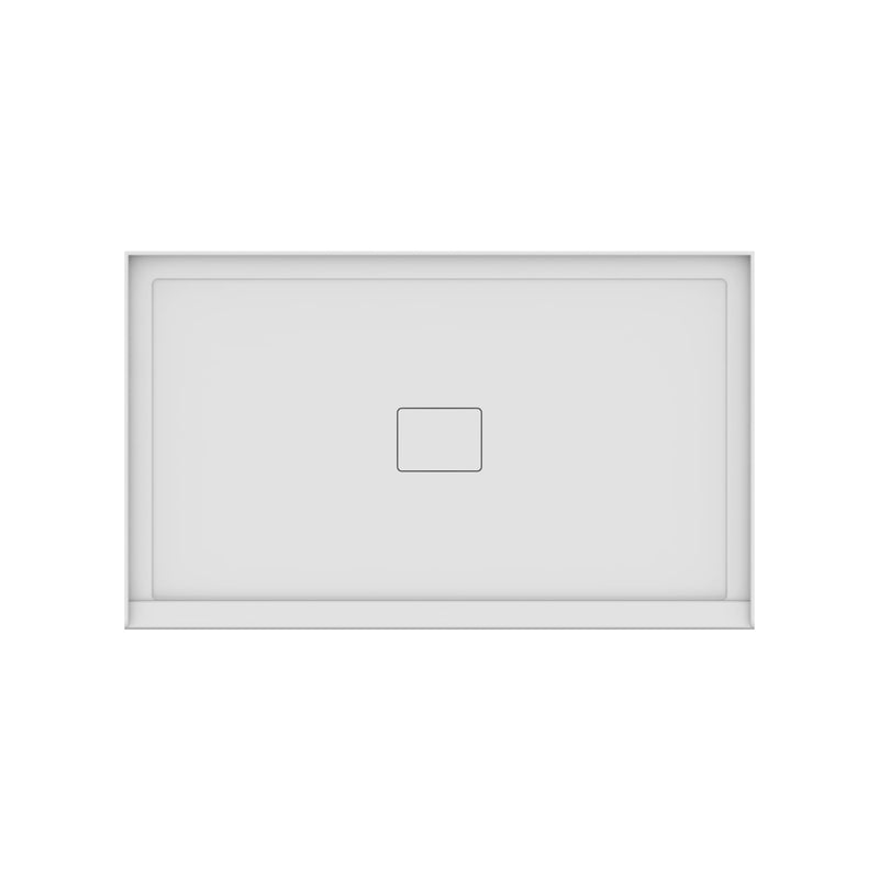 Neptune Rouge 6036 Acrylic Alcove Shower Base in White with Center Drain – 220014-501-001-000