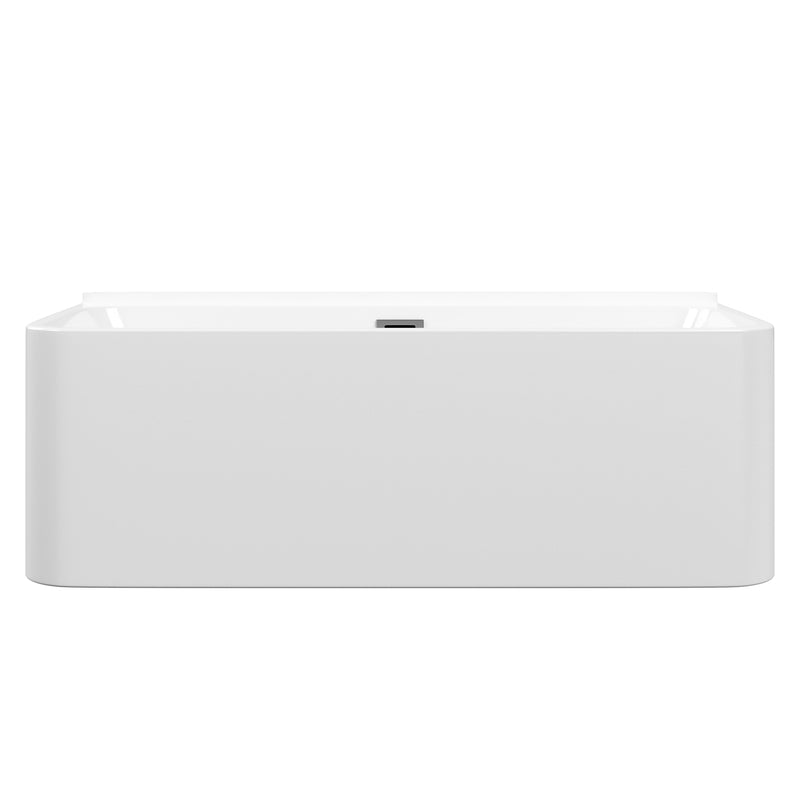 Neptune Belgrade 3260 AFR Acrylic Wall-Mount Freestanding Center Drain Bathtub in White – 220046-000-001-000