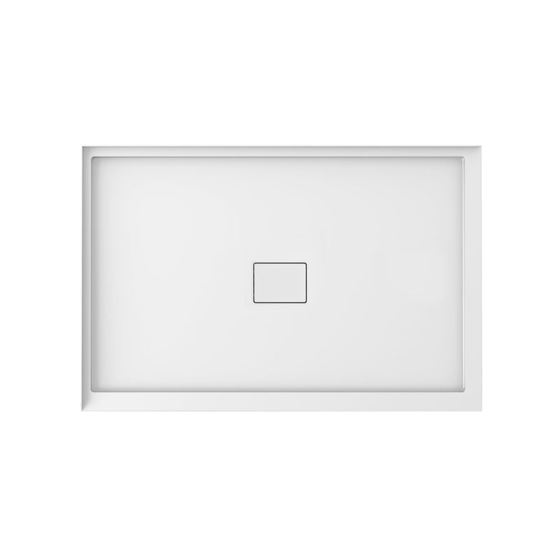 Neptune Cache 3648 Acrylic Right Corner Shower Base in White with Center Drain – 220092-503-001-000