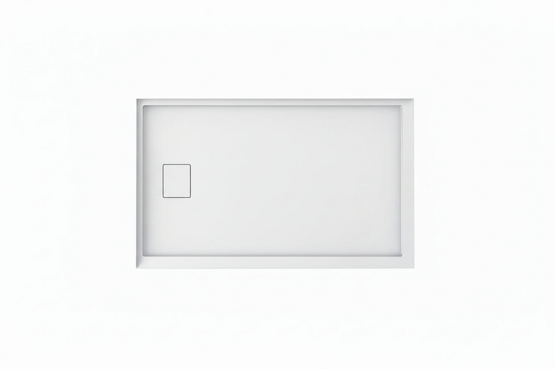 Neptune Cache 3660 Acrylic Left Corner Shower Base in White with Left Drain – 220093-502-001-001