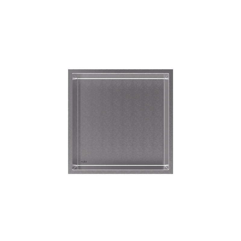 Rubi Nikia Recessed Niche 12" X 12" Stainless Steel Finish - RNK12-IB