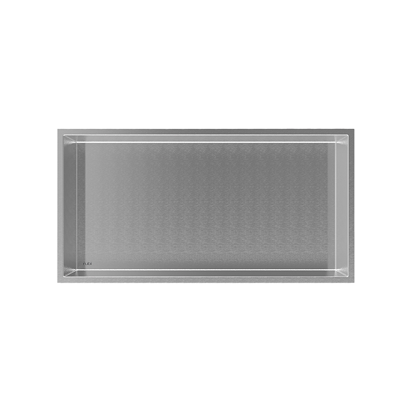 Rubi Nikia Recessed Niche 12" X 24" Stainless Steel Finish - RNK24-IB