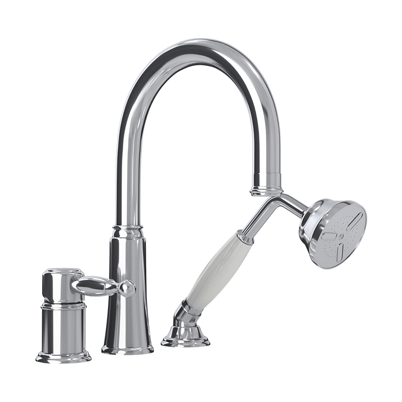 Rubi Qabil Deck Mount Tub Faucet Chrome - RAR23QCC