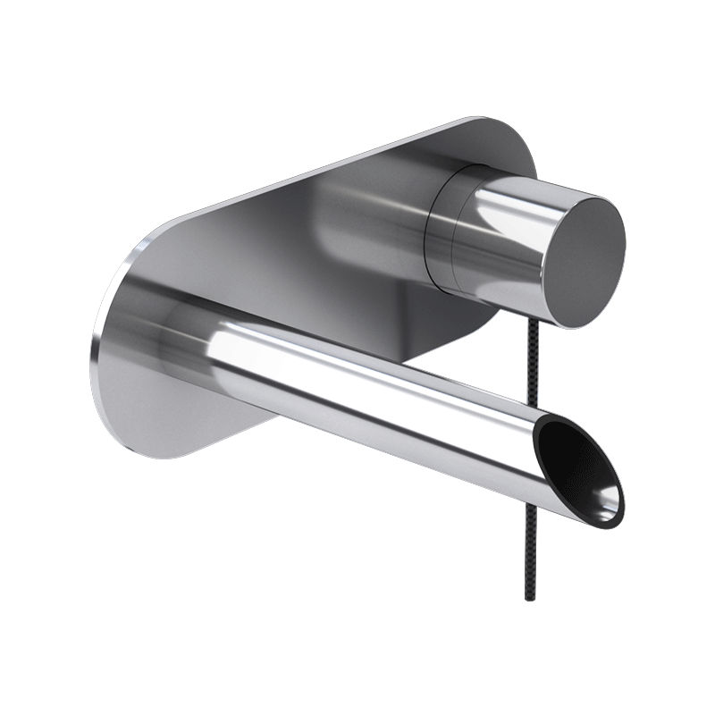 Rubi Kronos Wall Mount Lav. Faucet Without Drain Chrome - RKR17WDCC