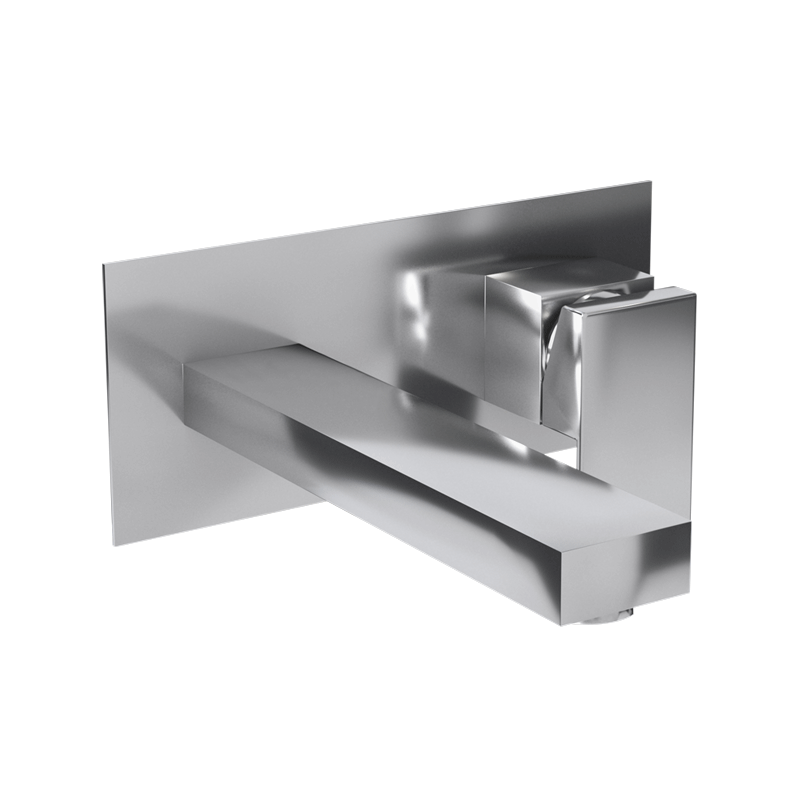 Rubi Quatro Wall Mount Lav. Faucet With Push Drain Chrome - RQT17CC