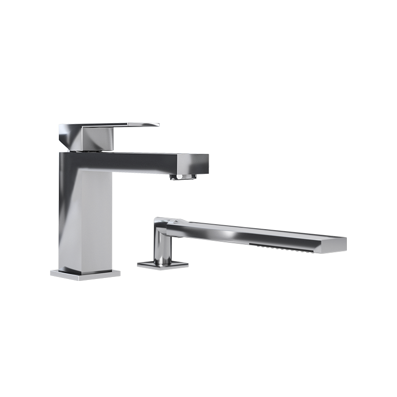 Rubi Quatro Deck Mount Tub Faucet Chrome - RQT22DCC
