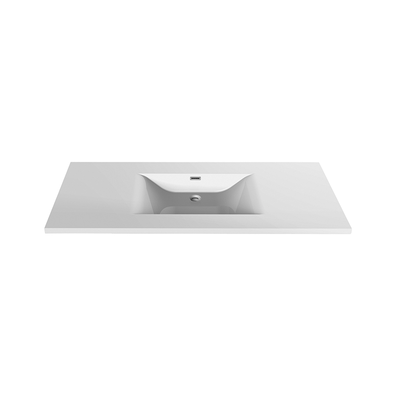 Rubi 47" Slim Composite Countertop w. Integrated Sink White – RMP1200CBL