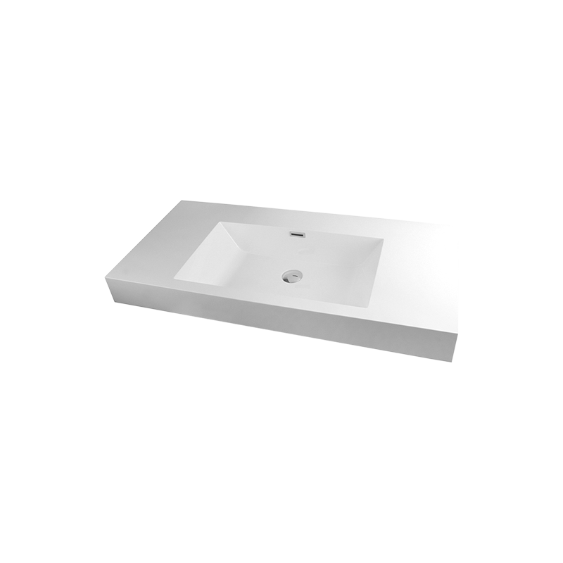 Rubi Arto 39" Composite Countertop w. Integrated Sink White – RTO100BL