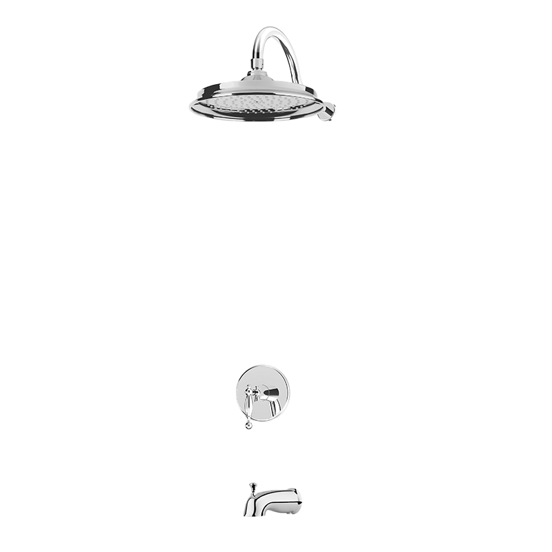 Rubi Qabil Pressure Balance Shower and Tub System Chrome - RAR712QCC