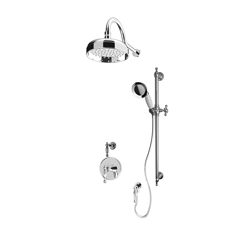 Rubi Qabil Two Function 3/4" Thermostatic Shower System Chrome – RAR1B10-11N-CC