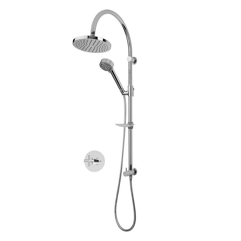 Rubi Alex Pressure Balance One Function Shower System Chrome - RCA714ACC