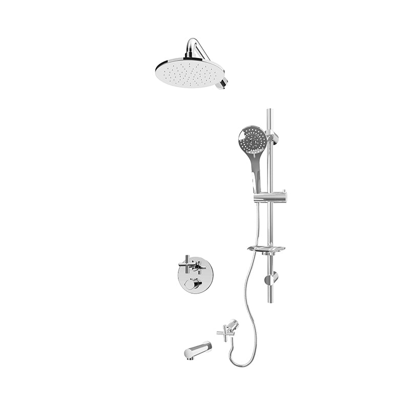 Rubi Alex Shower & Tub System Thermostatic Chrome – RCAA2A11-21N-CC