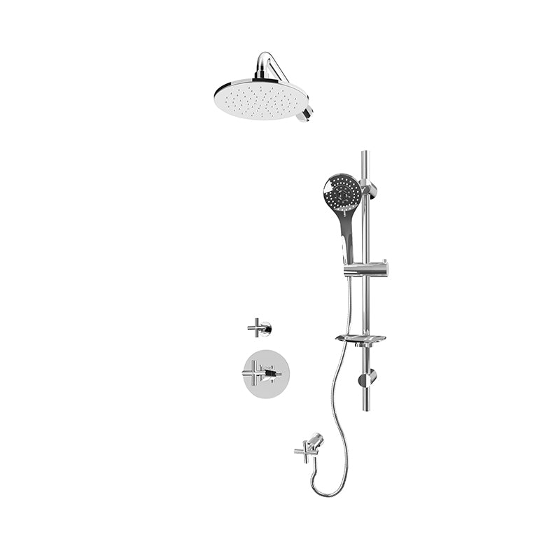 Rubi Alex Two Function 3/4" Thermostatic Shower System Chrome – RCAA1B10-23N-CC