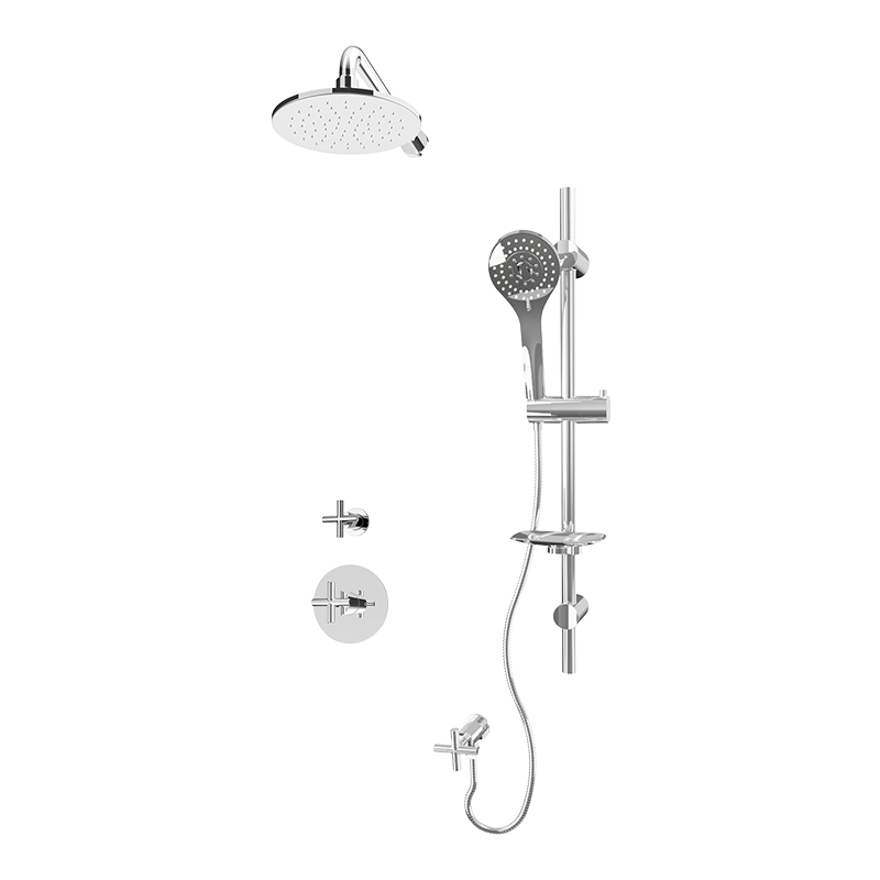 Rubi Alex 3/4" Thermostatic Two Function Shower System Chrome - RCA911ACC