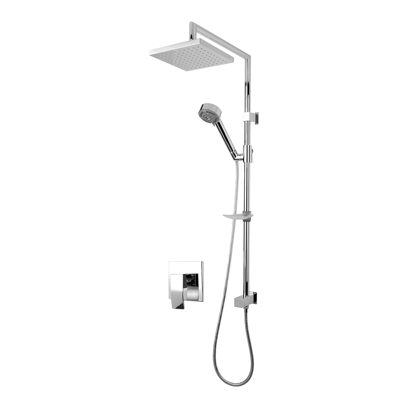 Rubi Fall Pressure Balance One Function Shower System Chrome - RFA714CC