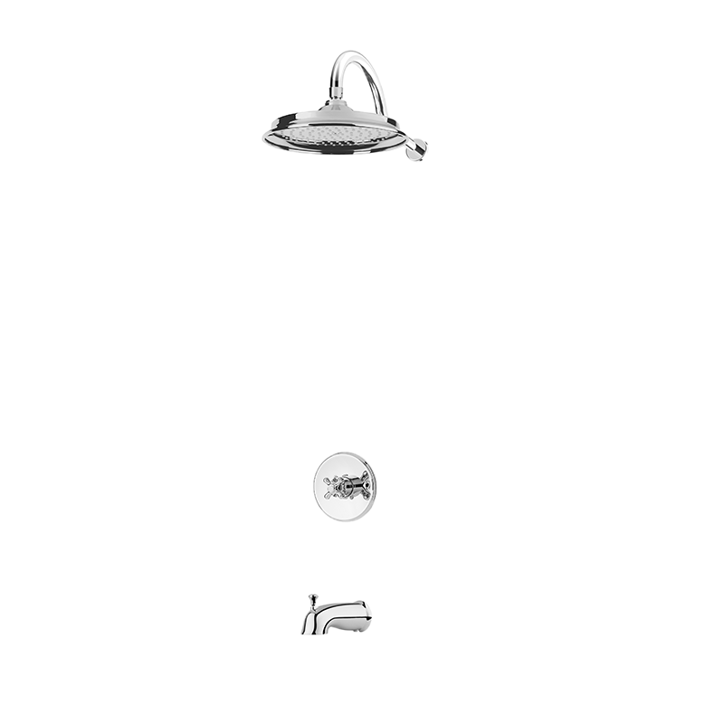 Rubi Jade Pressure Balance Shower and Tub System Chrome - RJA712-1CC