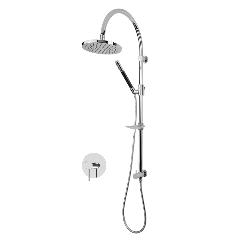 Rubi Kronos Pressure Balance One Function Shower System Chrome - RKR714CC